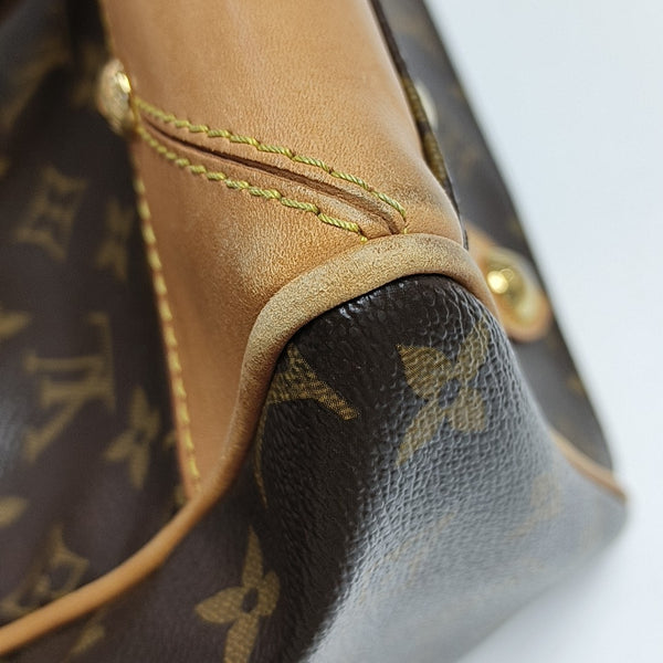 RETIRO NM Monogram Coated Canvas Brown