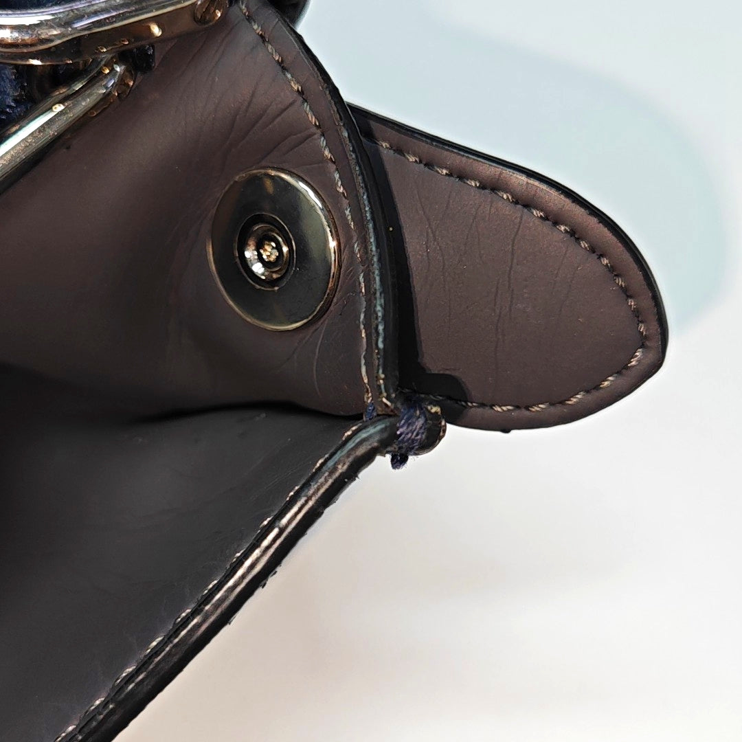 Authenticated pre-owned  Peekaboo Calfskin Blue - Tote Bag at Looply