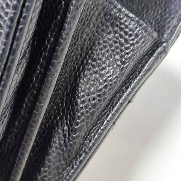 CLASSIC FLAP Mini Quilted Calfskin Black Wallet