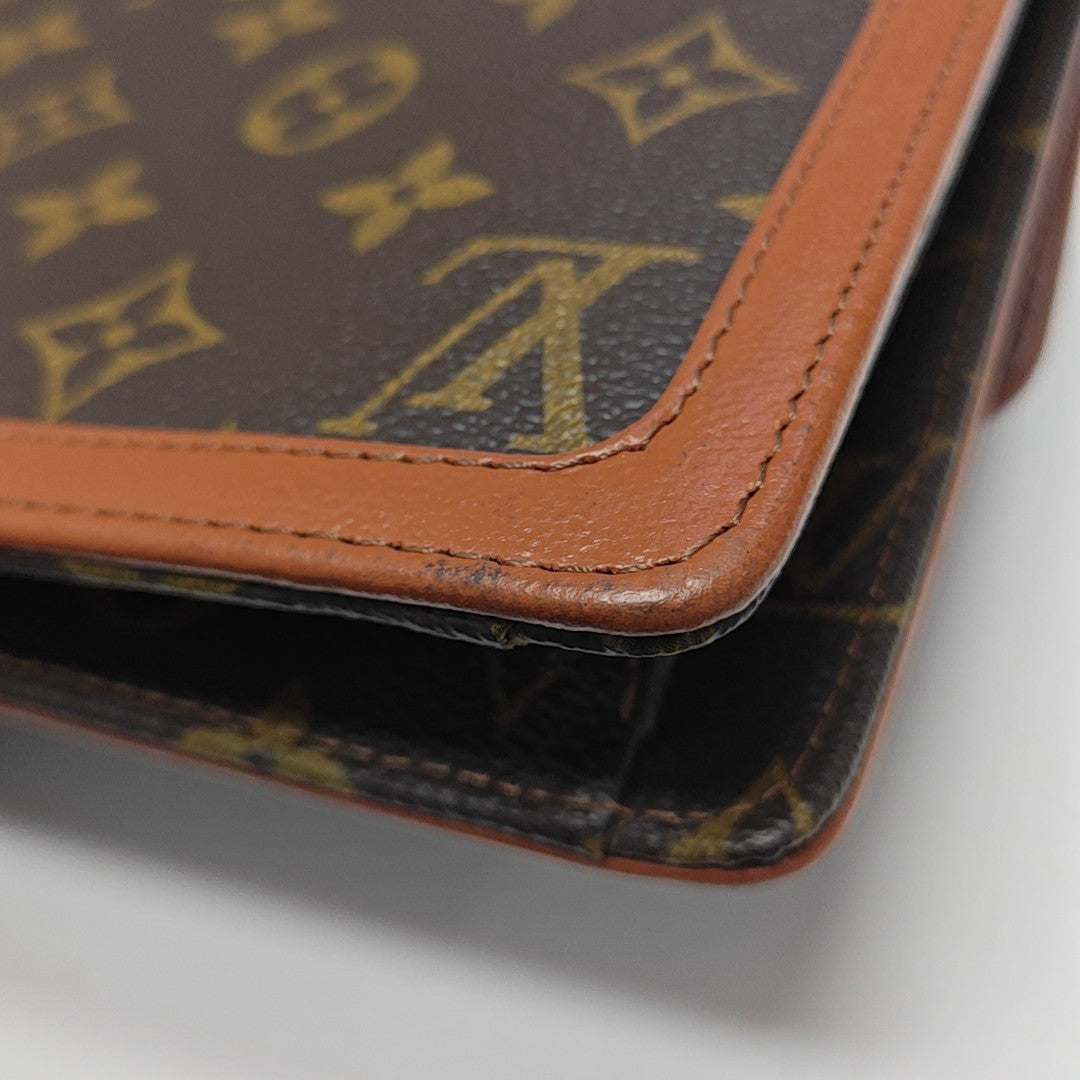DAME GM Monogram Coated Canvas Brown