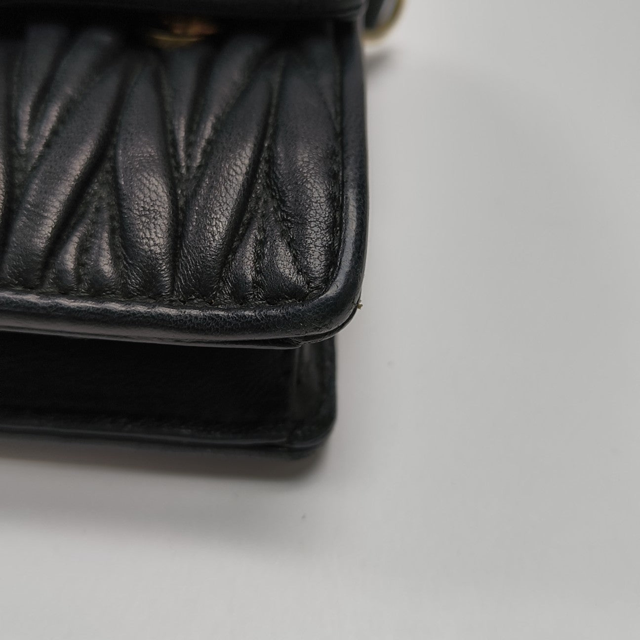 Matelassé Quilted Lambskin Black