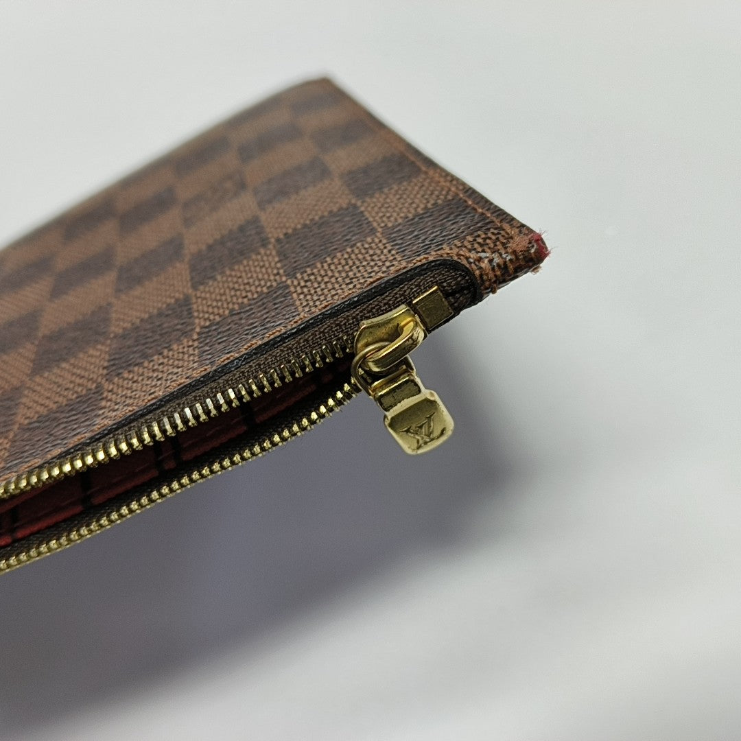NEVERFULL GM Damier Ebene Coated Canvas Brown