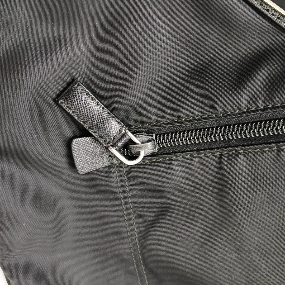 Nylon Shoulder Bag Black