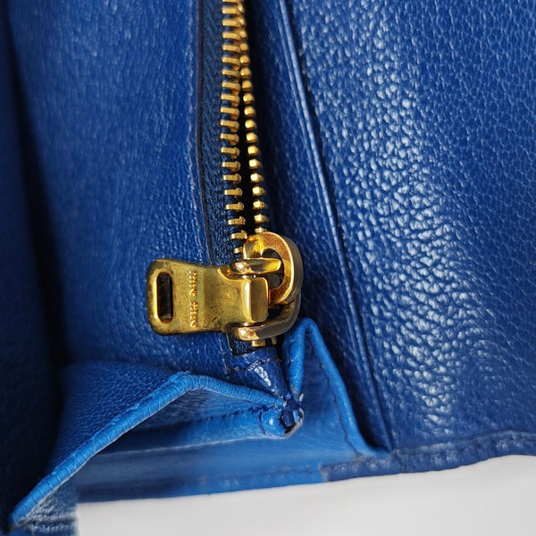 Calfskin Wallet Blue