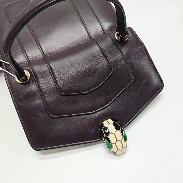 SERPENTI FOREVER Small Calfskin Red