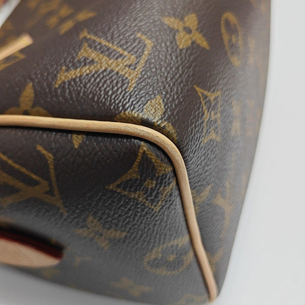 SPEEDY 20 Monogram Coated Canvas Brown
