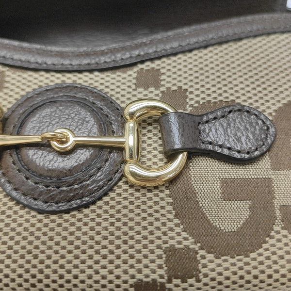 Horsebit 1955 Mini Monogram Canvas Beige