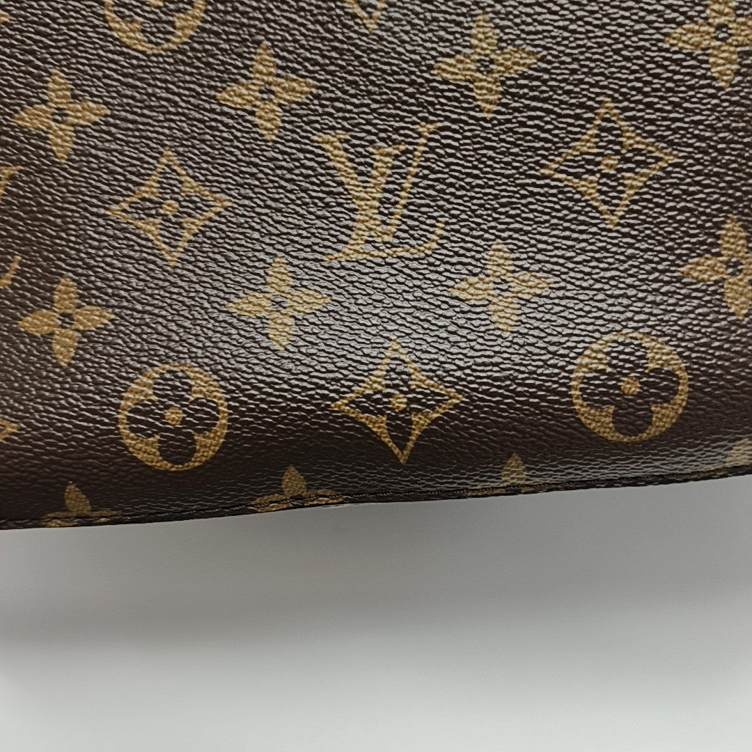 NÉONOÉ MM Monogram Coated Canvas Brown