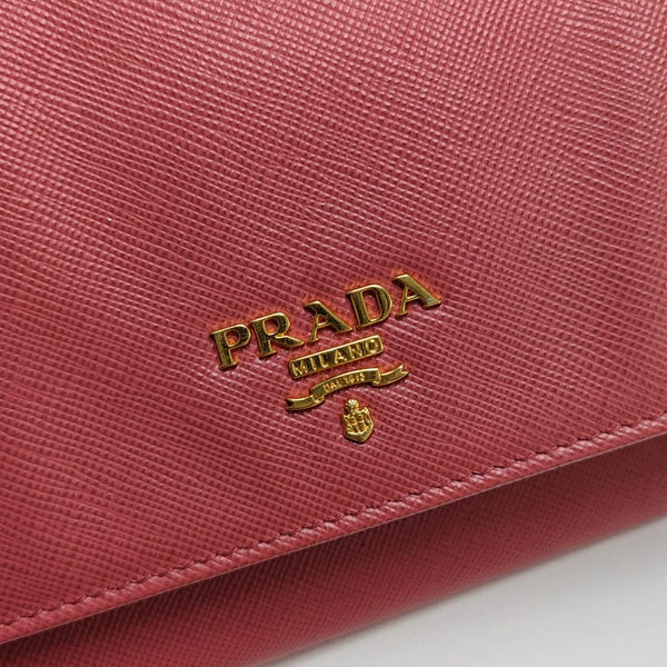 Saffiano Calfskin Shoulder Bag Pink