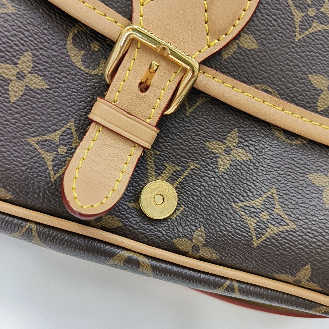 DIANE Monogram Coated Canvas Brown