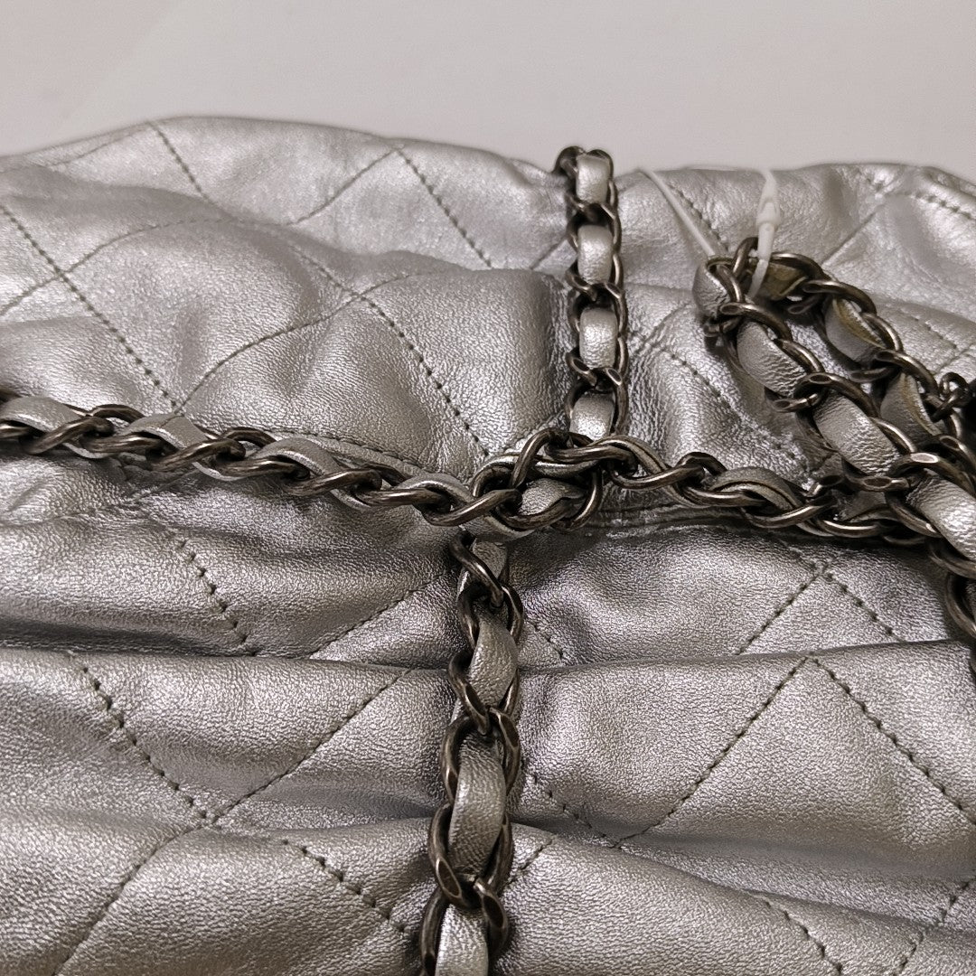 Quilted Calfskin Silver