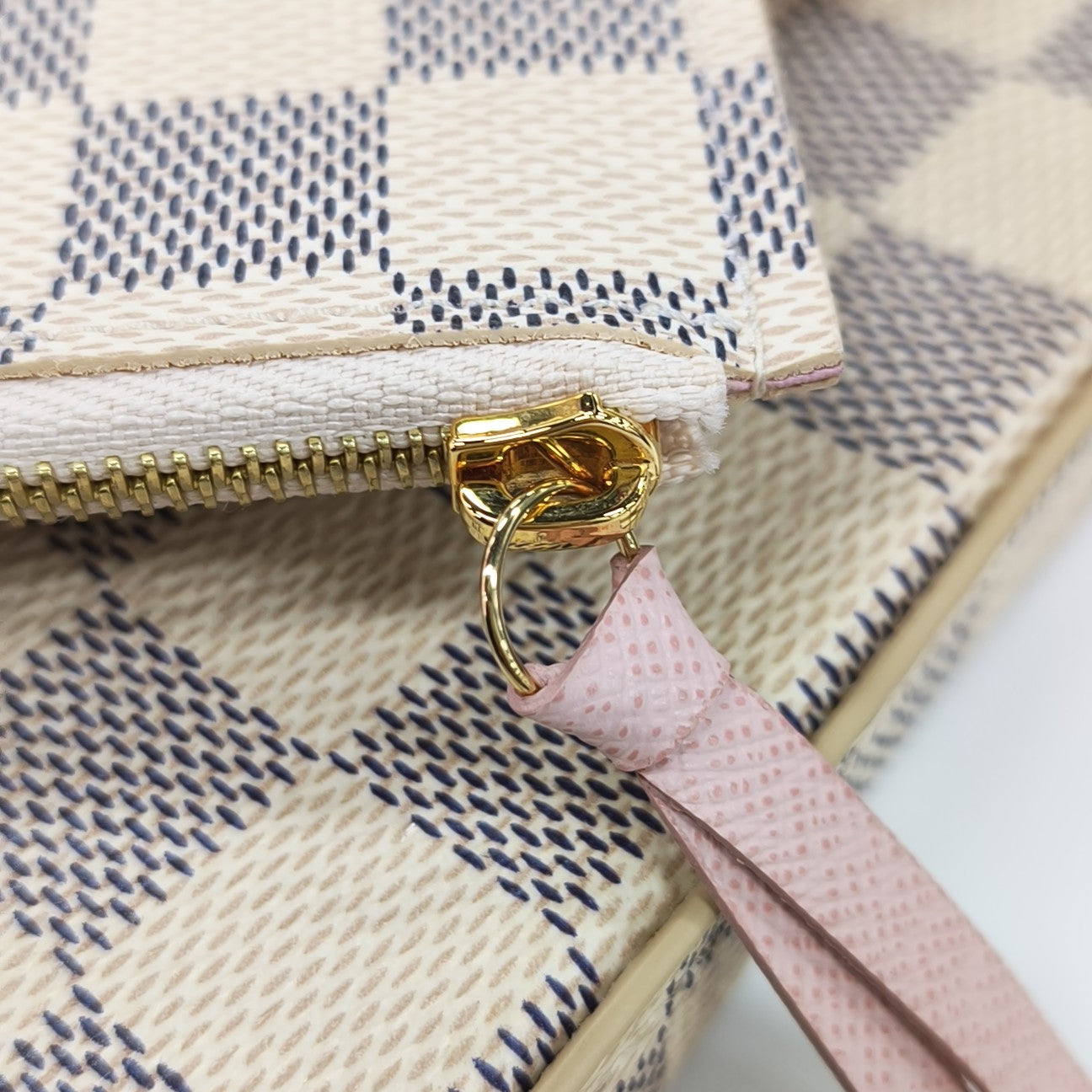 FÉLICIE Damier Azur Coated Canvas White