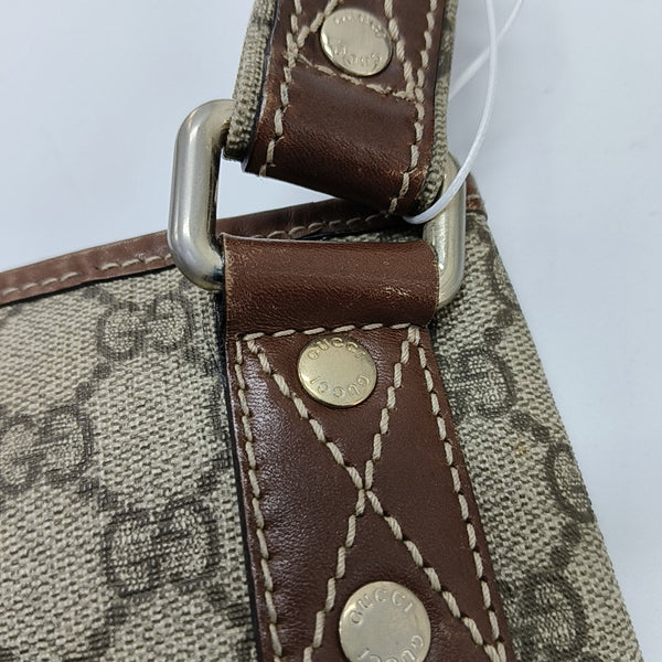 Monogram Coated Canvas Shoulder Bag Brown