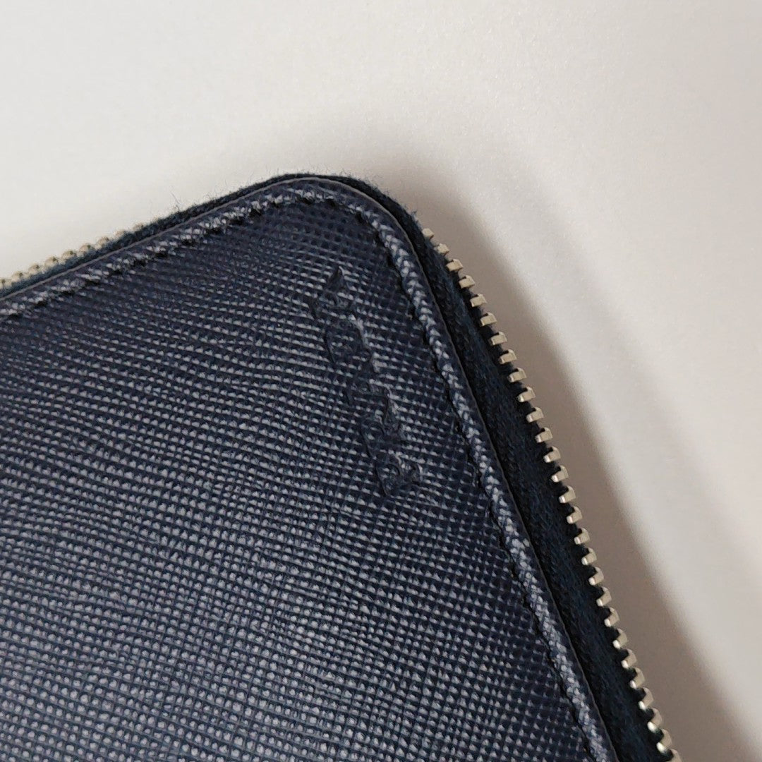 Saffiano Calfskin Wallet Blue