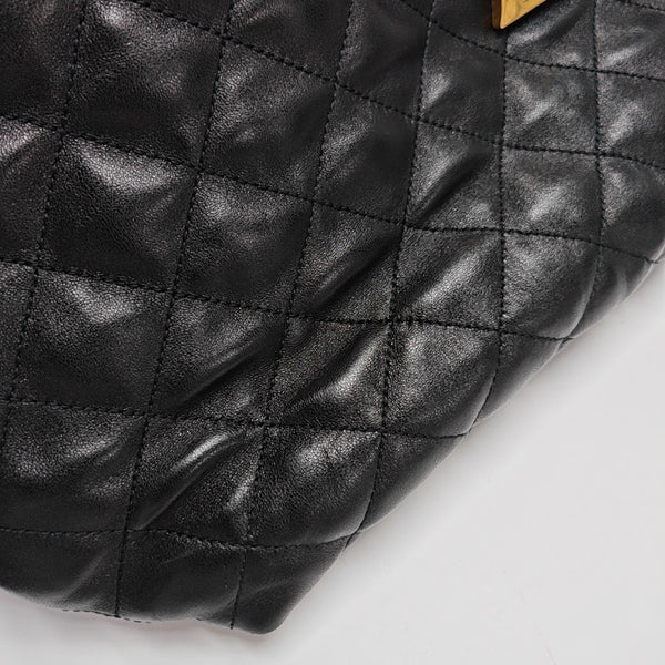ICARE Extra Large Quilted Lambskin Black
