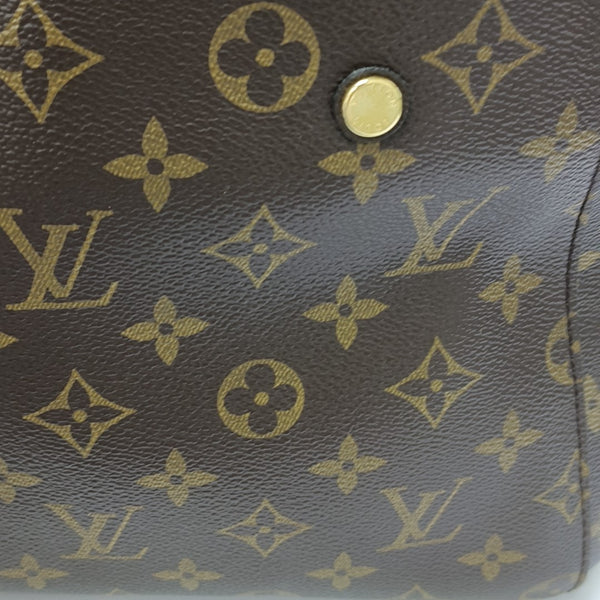 MONTAIGNE Monogram Coated Canvas Brown