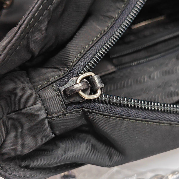 Nylon Shoulder Bag Black