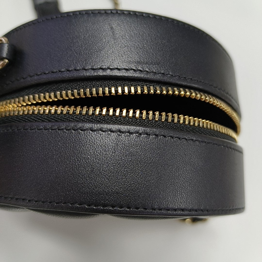 Quilted Lambskin Crossbody Bag Black