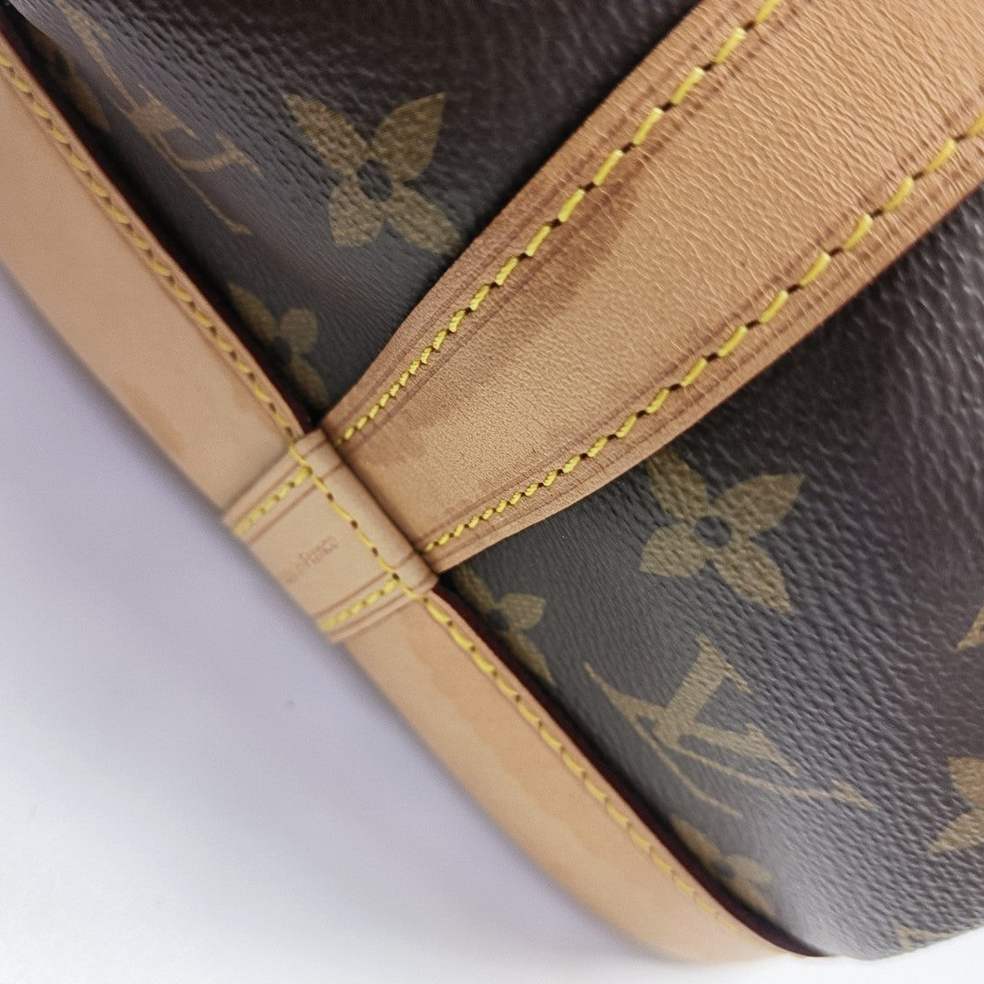 NOÉ MM Monogram Coated Canvas Brown
