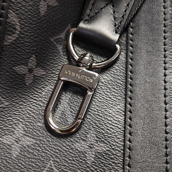 KEEPALL 35 Monogram Coated Canvas Black