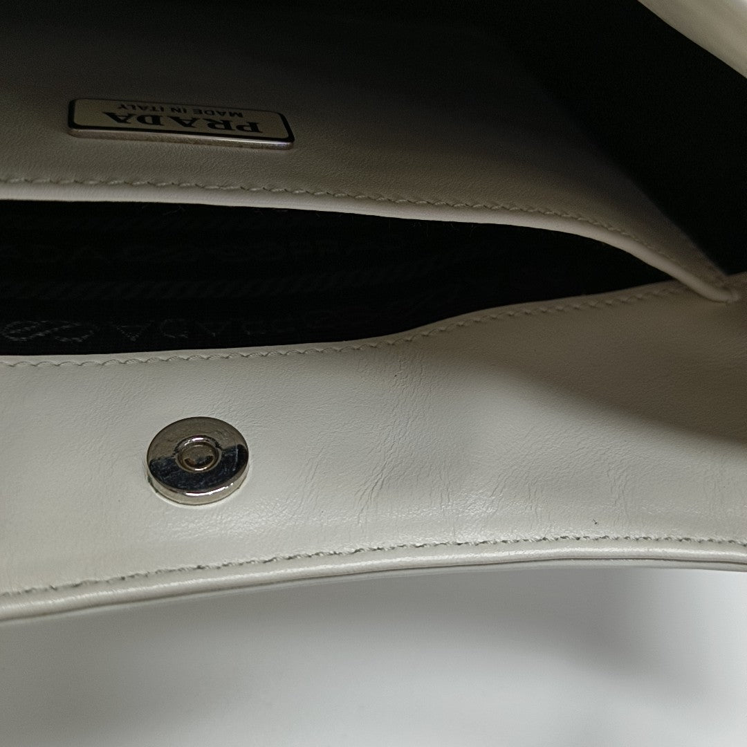 Cleo Saffiano Calfskin White