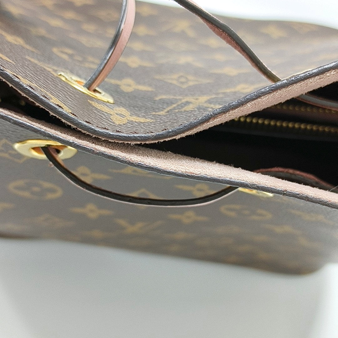 NÉONOÉ MM Monogram Coated Canvas Brown