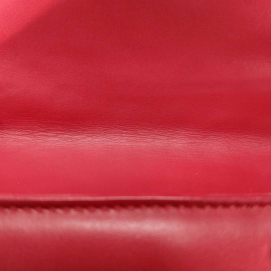GG Marmont Mediana Piel Acolchada Roja