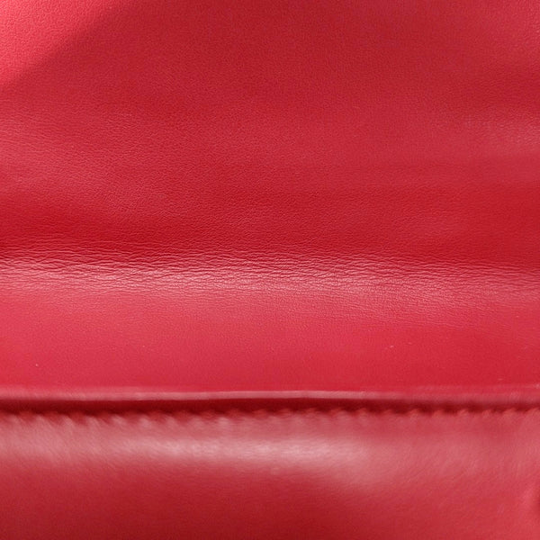 GG Marmont Mediana Piel Acolchada Roja