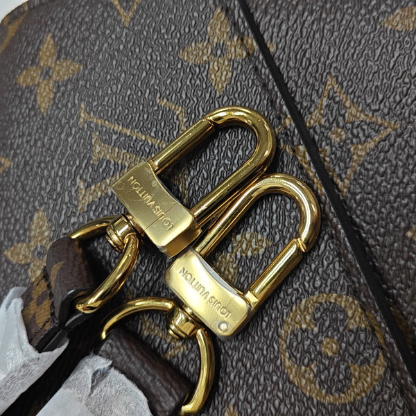 MÉTIS MM Monogram Coated Canvas Brown