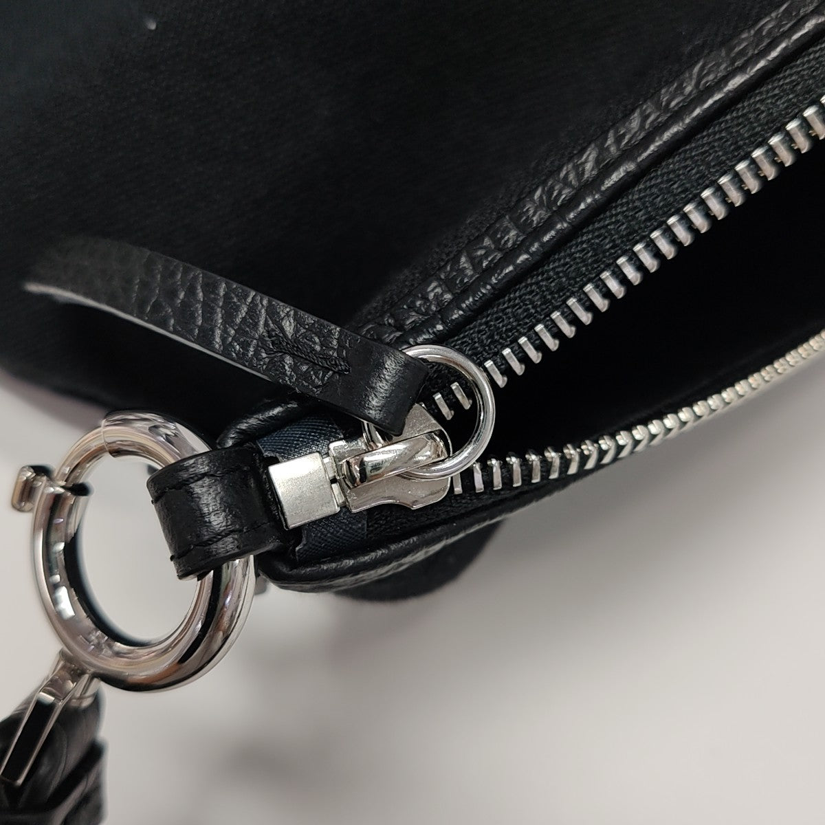Fabric Top Handle Bag Black