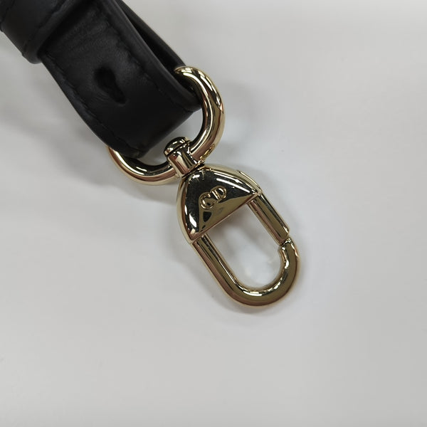 Lady D-Sire Medium Cannage Calfskin Black