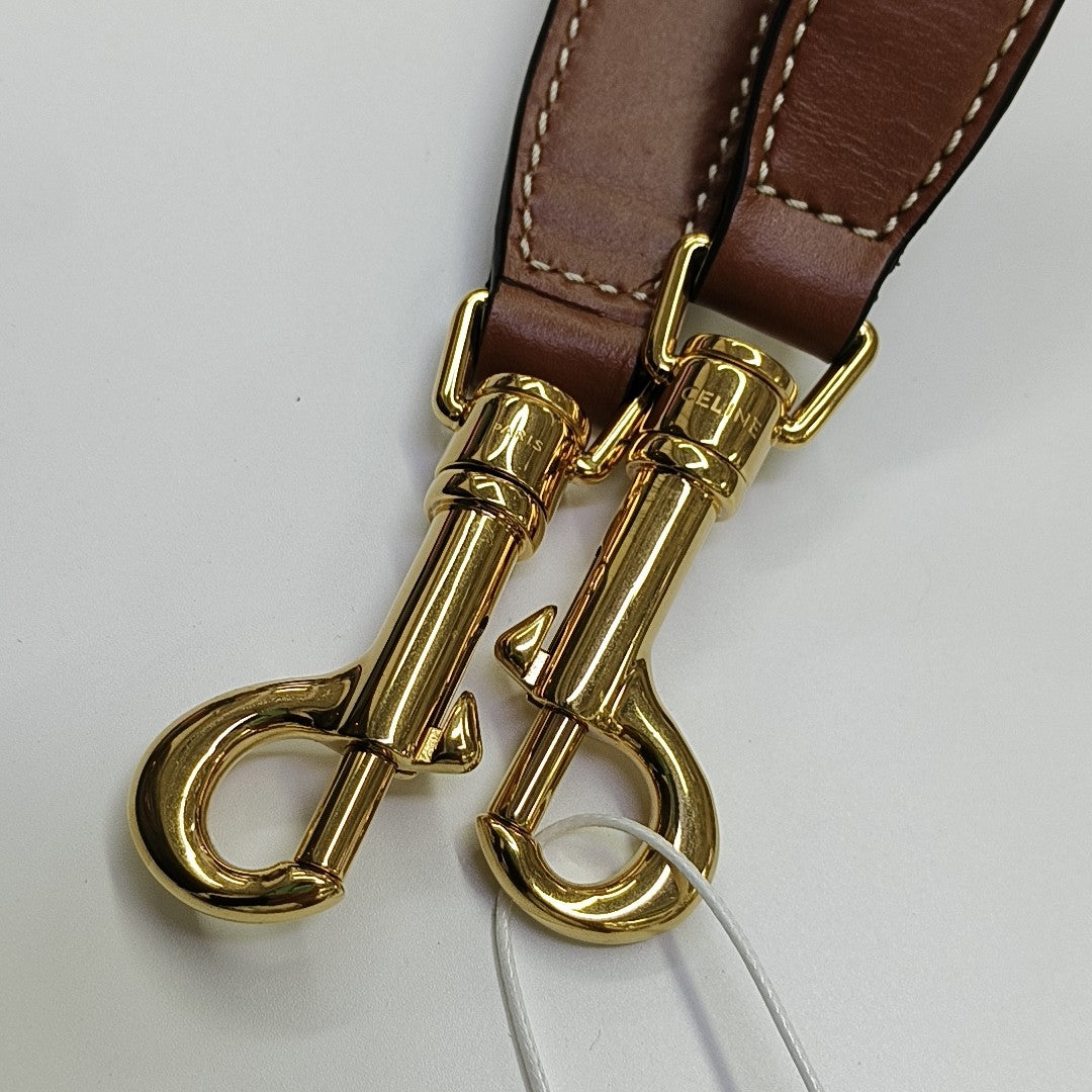 TRIOMPHE CANVAS Large Calfskin Brown
