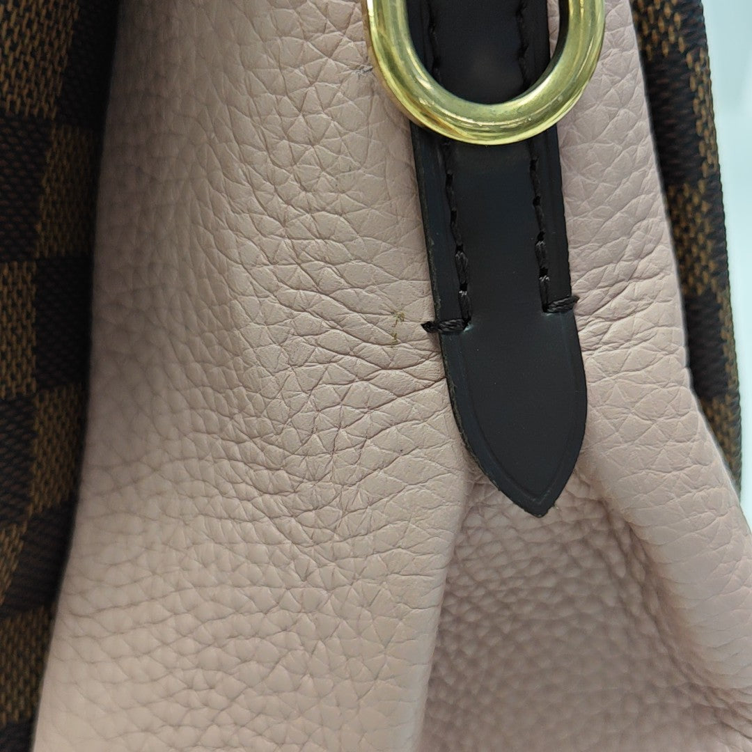 NORMANDY Damier Ebene Coated Canvas Brown