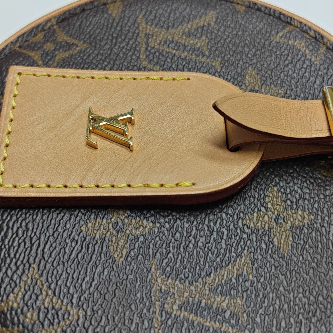 BOITE CHAPEAU Mini Monogram Coated Canvas Brown