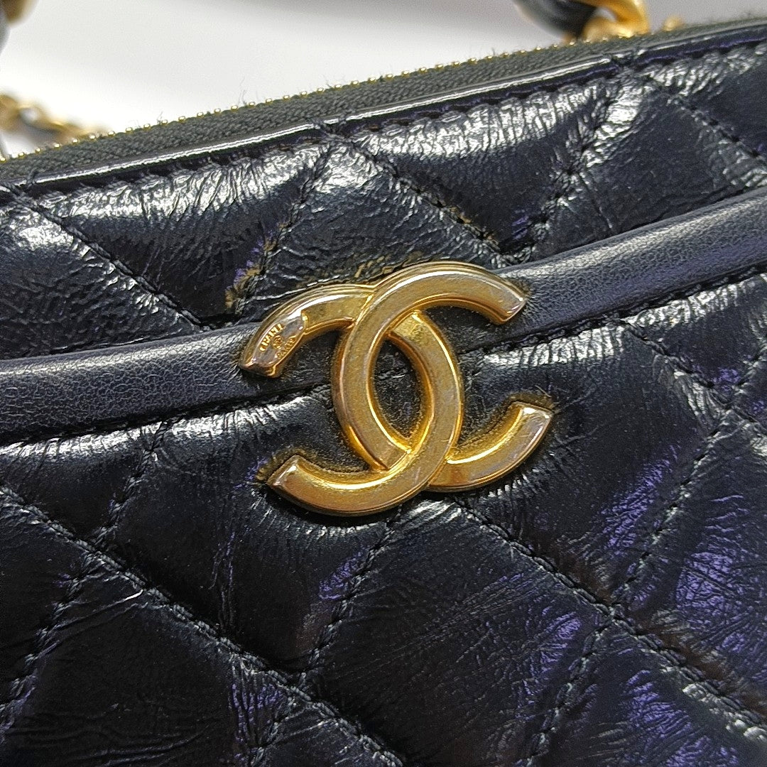 Quilted Lambskin Black