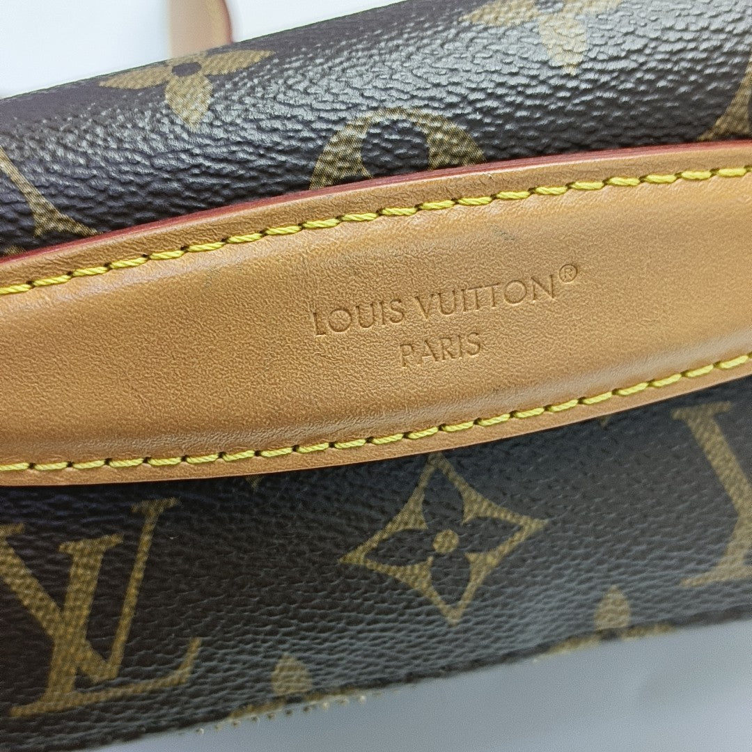 RUSH Monogram Coated Canvas Brown