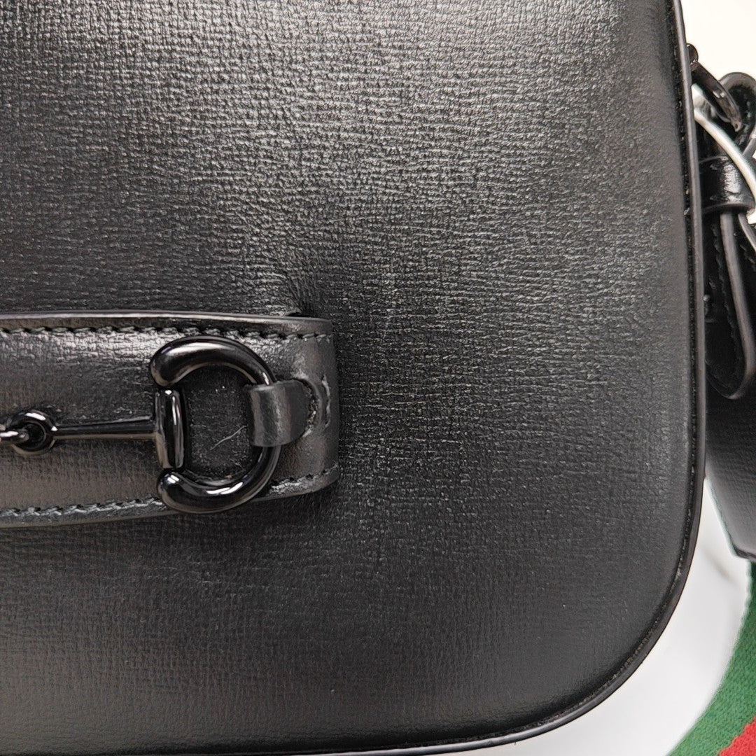 Horsebit 1955 Small Calfskin Black