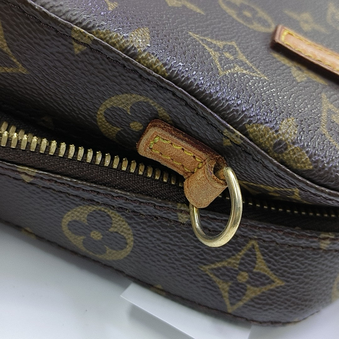 SPONTINI Monogram Coated Canvas Brown
