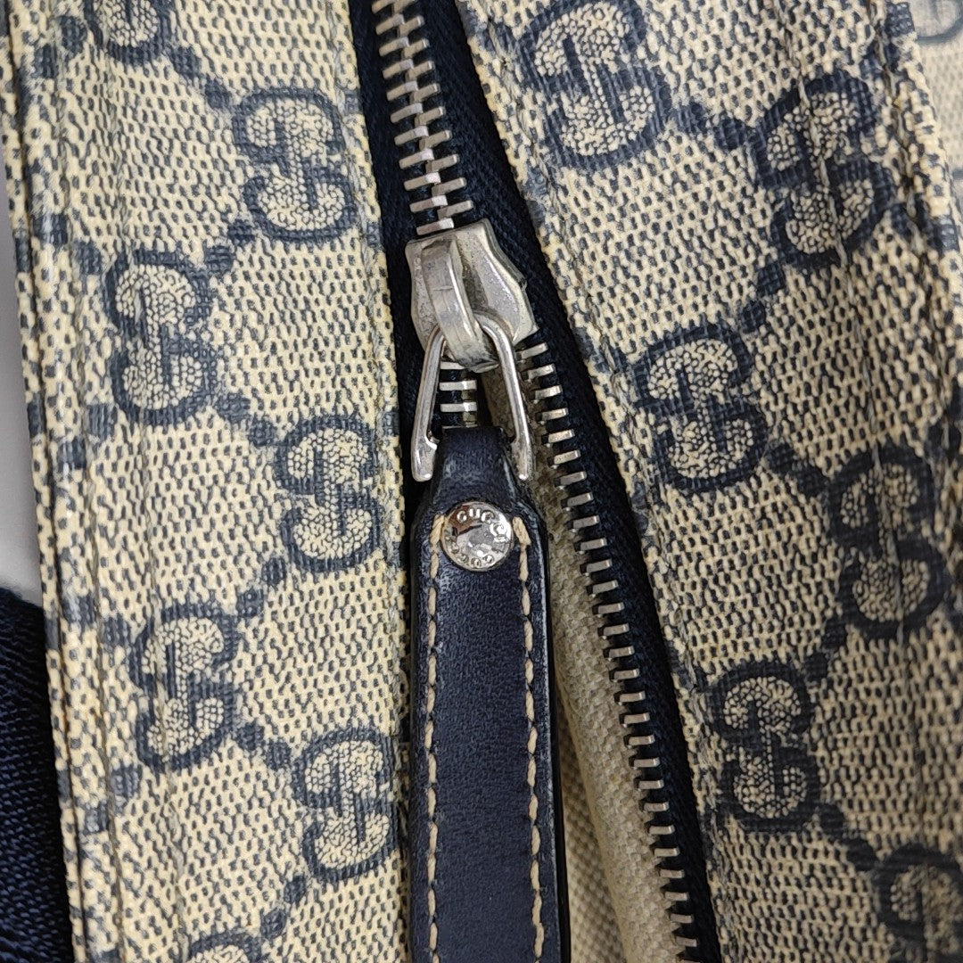 Monogram Coated Canvas Shoulder Bag Gray