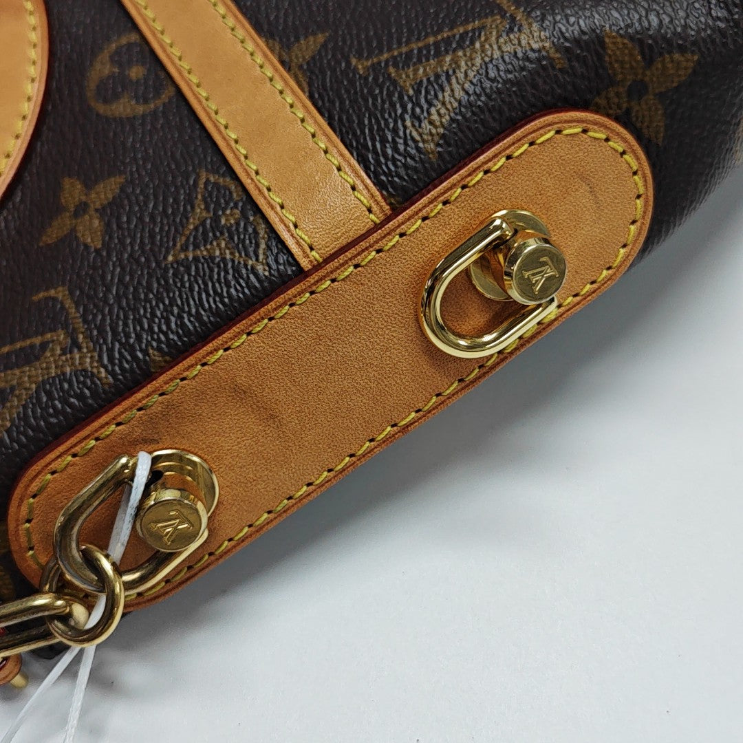 DUFFLE Monogram Coated Canvas Brown