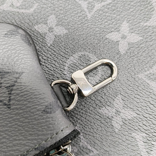 TRIO Monogram Coated Canvas Gray