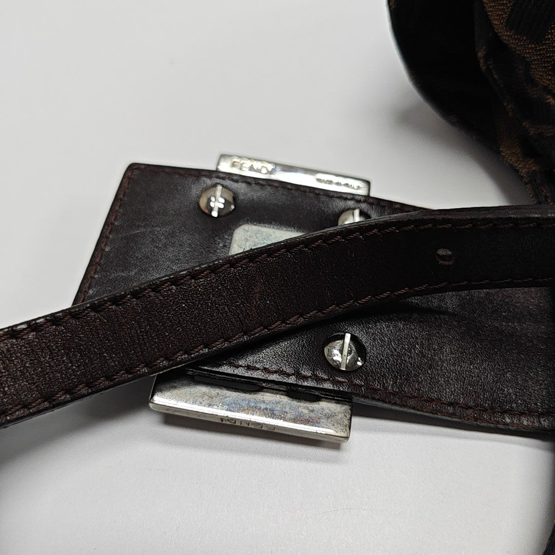 Canvas Top Handle Bag Brown