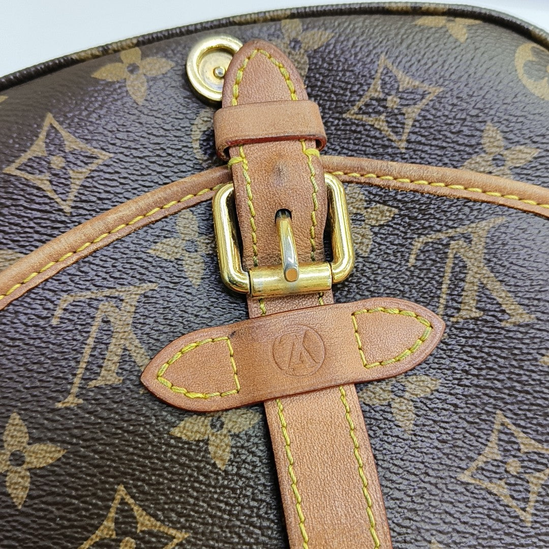 SAUMUR BB Monogram Coated Canvas Brown