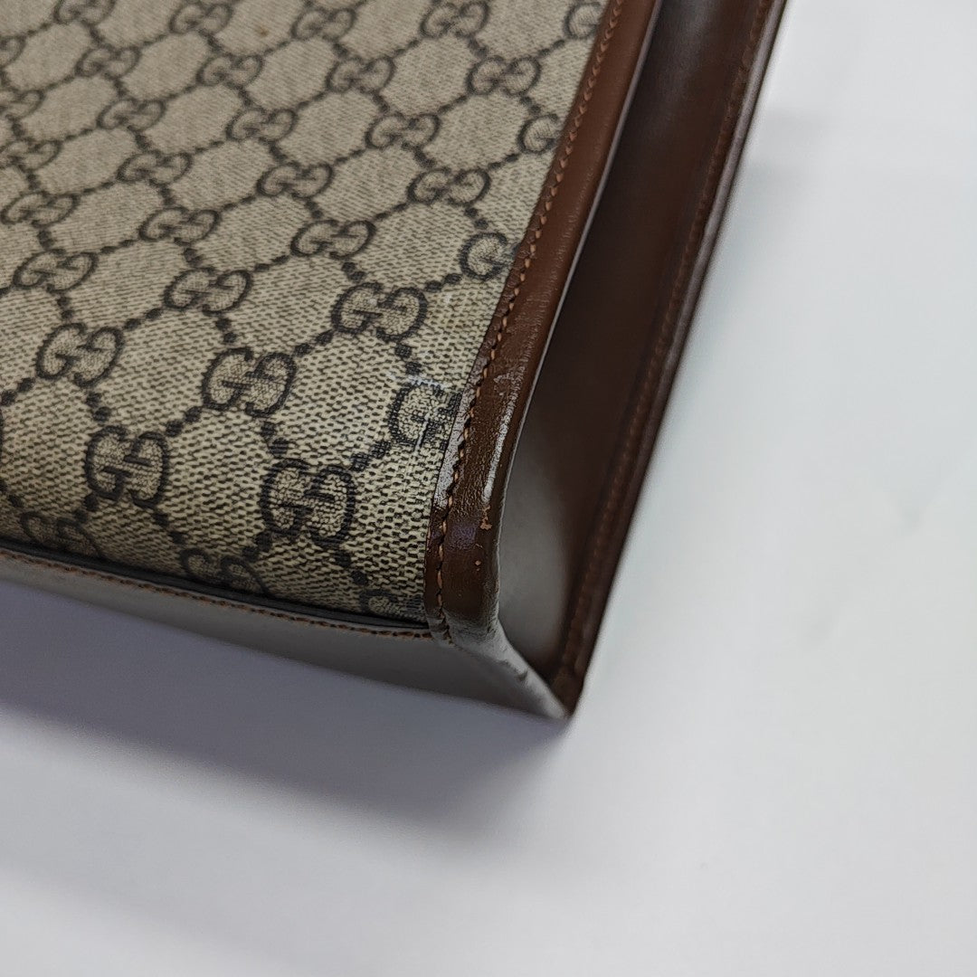 Retro Small Monogram Coated Canvas Brown
