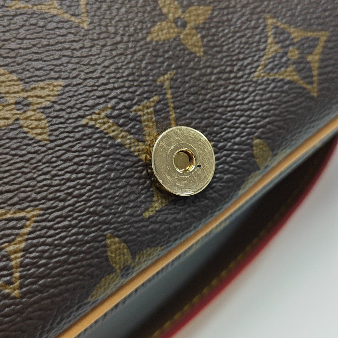 DIANE Monogram Coated Canvas Brown