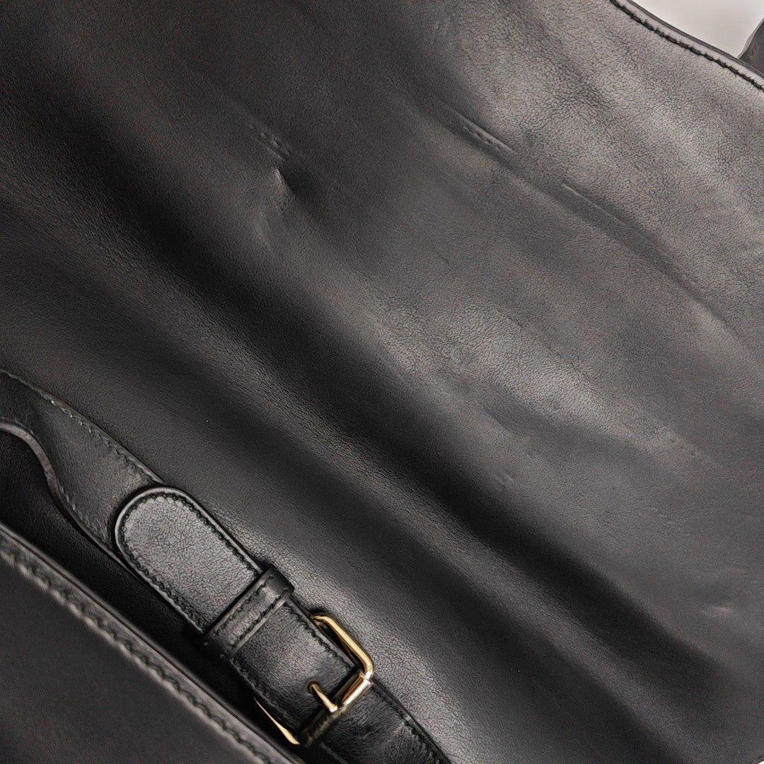 Calfskin Top Handle Bag Green