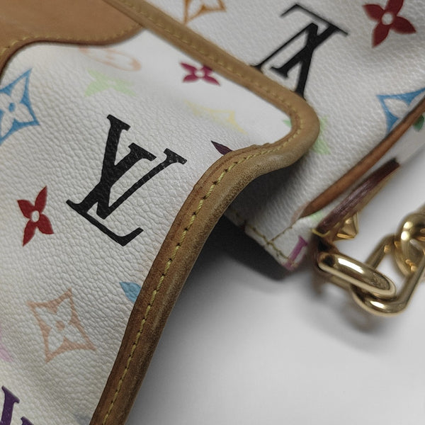 LV × TM ANNIE Monogram Coated Canvas White