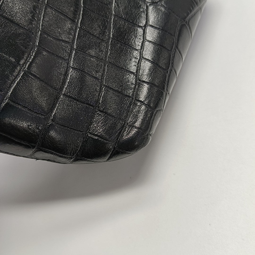 Calfskin Shoulder Bag Black