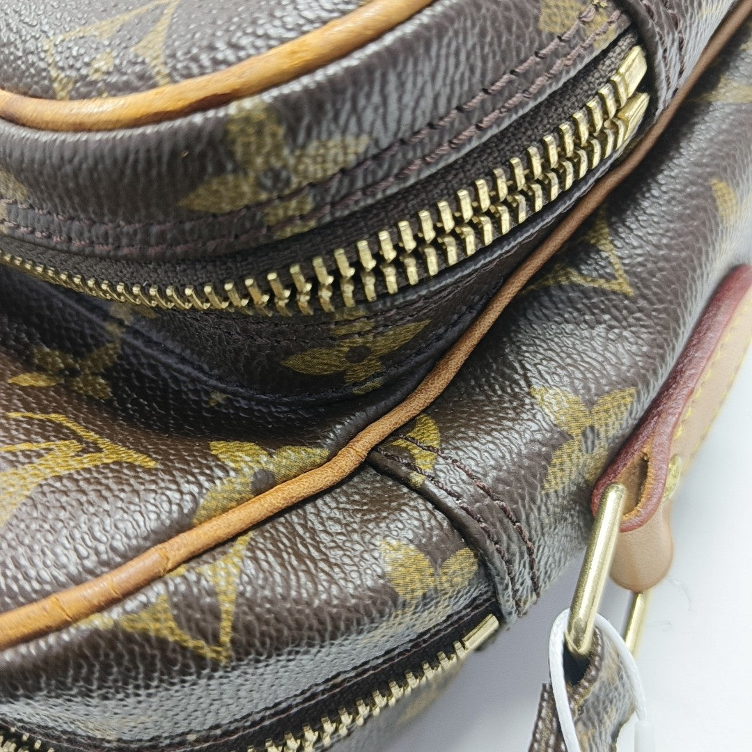 Nile Monogram Coated Canvas Brown
