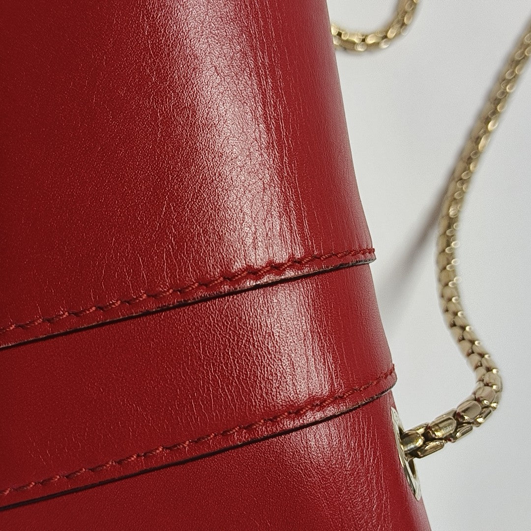 SERPENTI FOREVER Small Calfskin Red